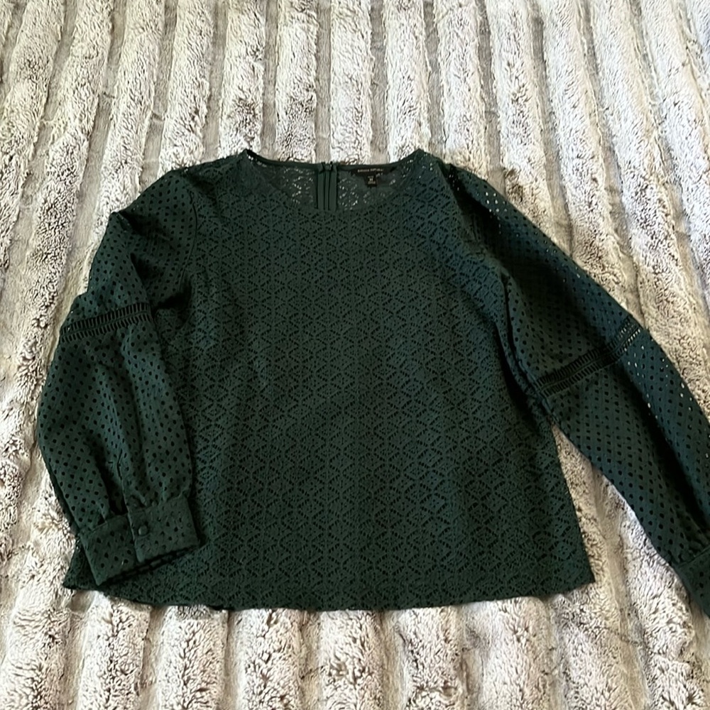Banana Republic green blouse size medium
